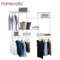 DIY Closet Kit Portable Clothes organizer Wardrobe kitchen Storage wall mounted rack