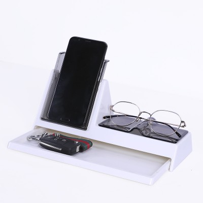 Good quality home office desk organizer desk top collection mobile phone support eyeglassed holder