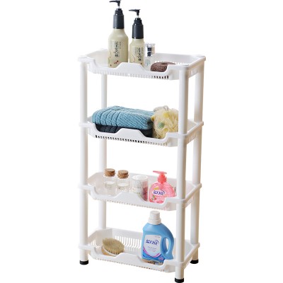 SQ-1966 Corner Kitchen Triangular 4-tier Storage Rack With Wheels