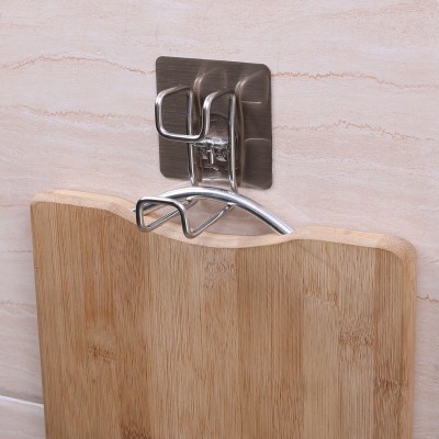 Kitchen bathroom multi function hook Magic sticker hook stainless steel hook for cutting board for washbasin